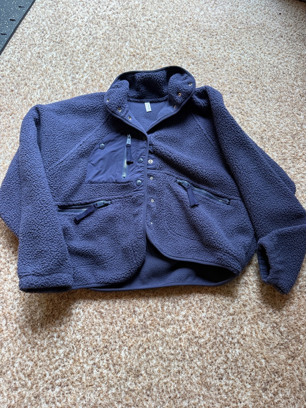 Free People Movement fleece Jacket size xs navy